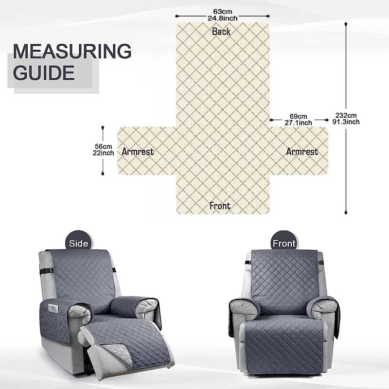 Housse de chaise inclinable, 1 pièce, fauteuils hydrofuges, housse de canapé de salon avec sangle él
