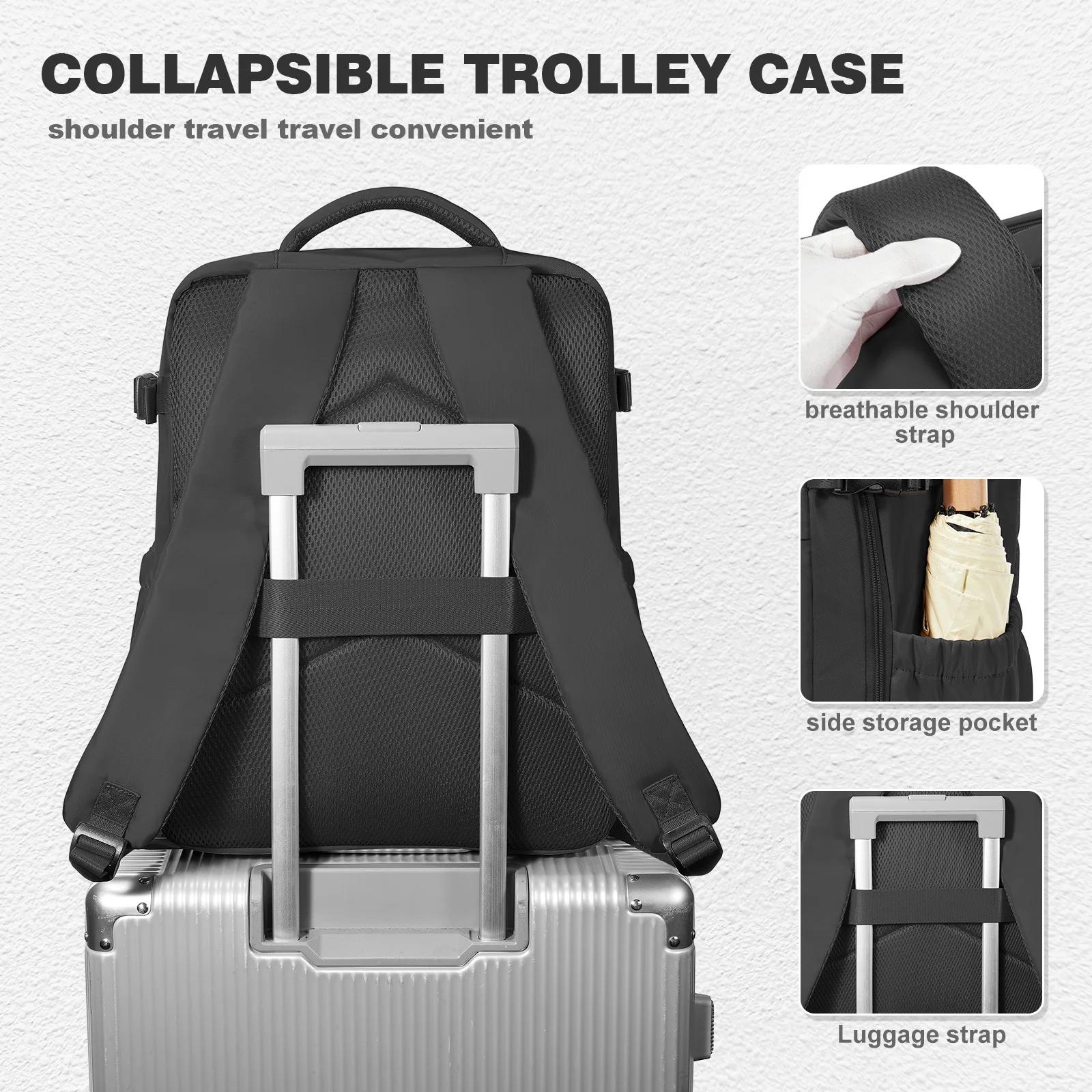 Sac de cabine Ryanair 40x20x25, sac à dos de voyage à compression sous vide pour hommes et femmes, s
