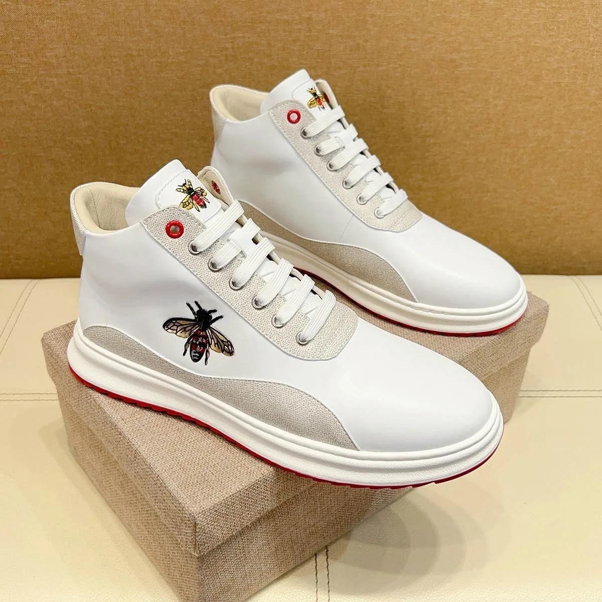 Chaussures de sport d'aviation en cuir véritable pour hommes, baskets à lacets, chaussures de course