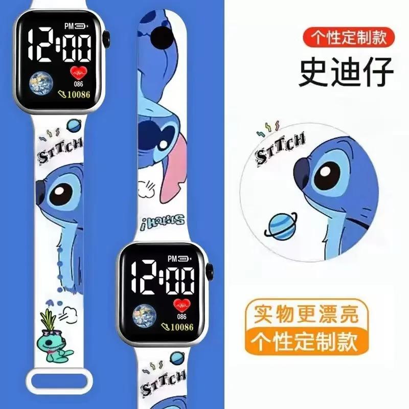 Nouveau dessin animé couleur imprimé étudiant LED montre électronique à la mode imprimé carré Y1 bou