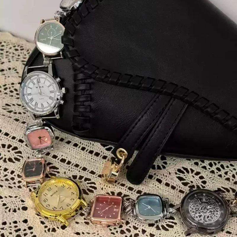 Sac de selle de luxe de styliste pour femmes, sac à bandoulière Chic avec bracelet de montre en méta
