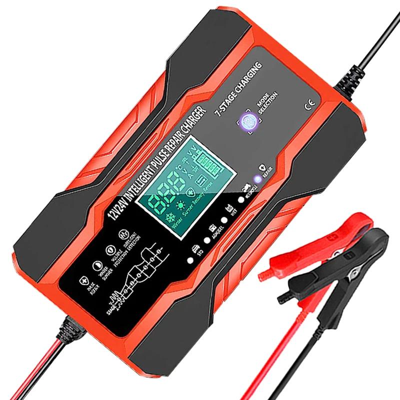 Chargeur de batterie intelligent 12V 24V 12a 10a, Charge rapide pour Batteries de voiture, Charge en