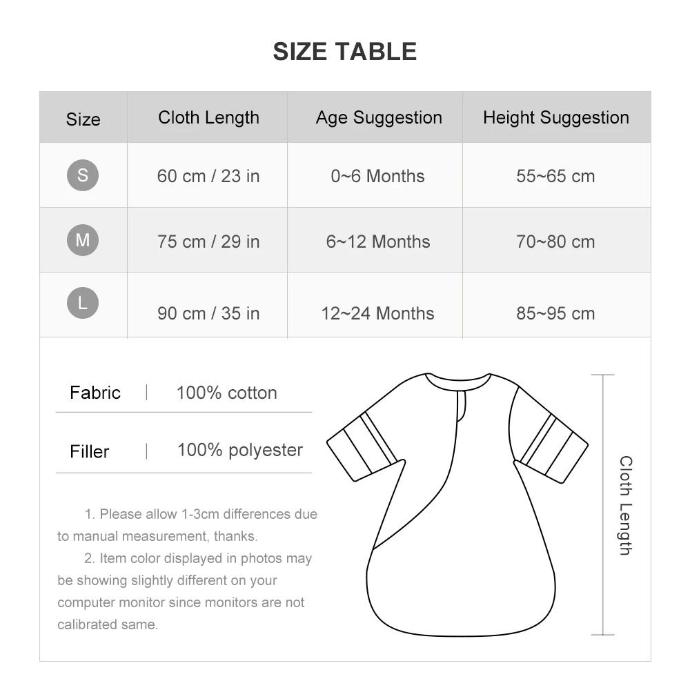 Sac de couchage pour bébés de 0 à 24 mois, plus épais, manches amovibles, Anti-coup de pied, prévent