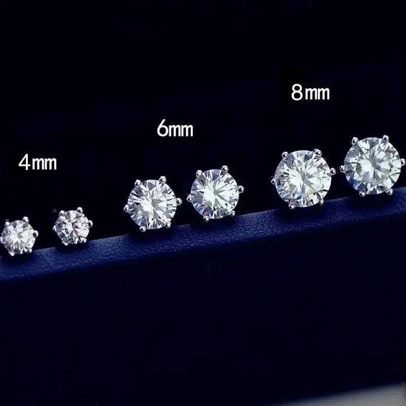 Boucles d'oreilles Moissanite pour femmes, Promotion 100%, stylo de Test de diamant, clous d'oreille