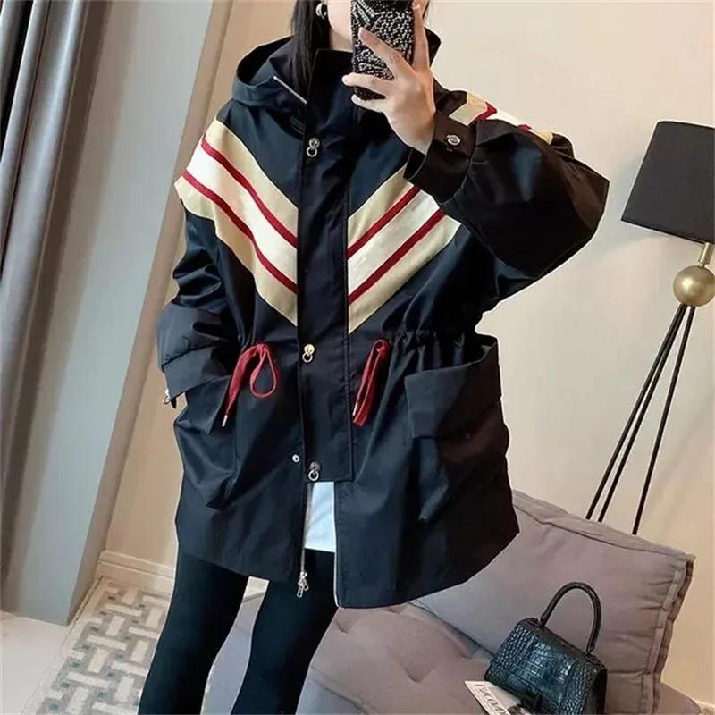 Manteau coupe-vent à capuche pour femme, coupe-vent de sport, Collection printemps 2023, nouveaux vê