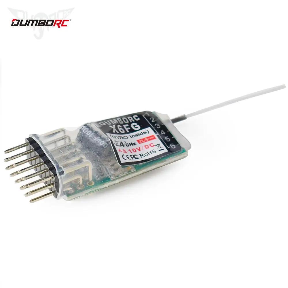 DUMBORC-Récepteur de voiture RC X6FG 2.4G 6CH, système de contrôle radio récepteur pour émetteur Dom