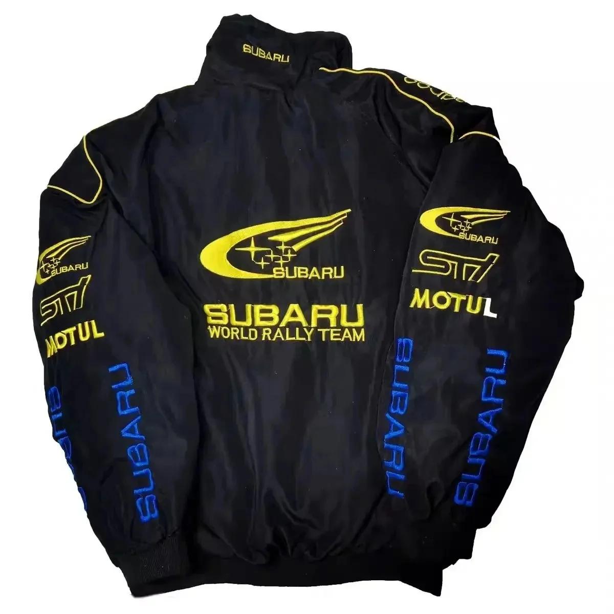 Combinaison de course brodée Subaru F1 sport, veste de cyclisme en plein air à manches longues, vest