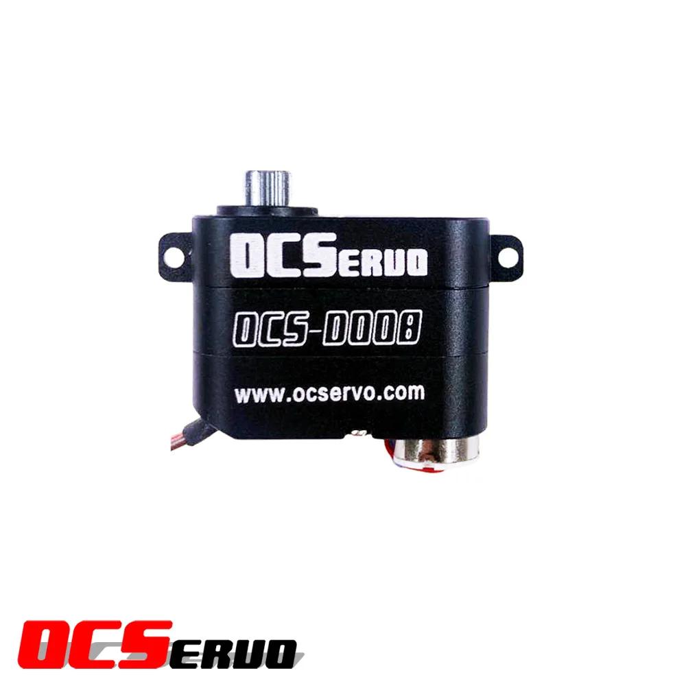 OCS-D008 7,4 V 3,2 kg.cm 7,7 g 0,07 S/60 ° Moteur sans noyau Micro servo engrenage métallique tou