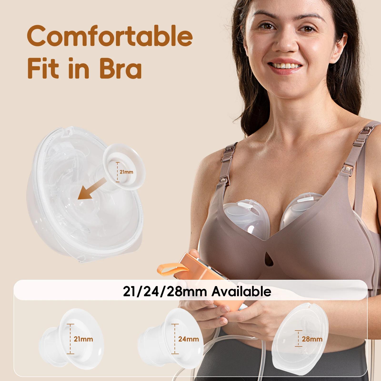 Tire-lait portable mains libres NCVI, combiné avec un moteur solide et des tasses portables, 4 modes