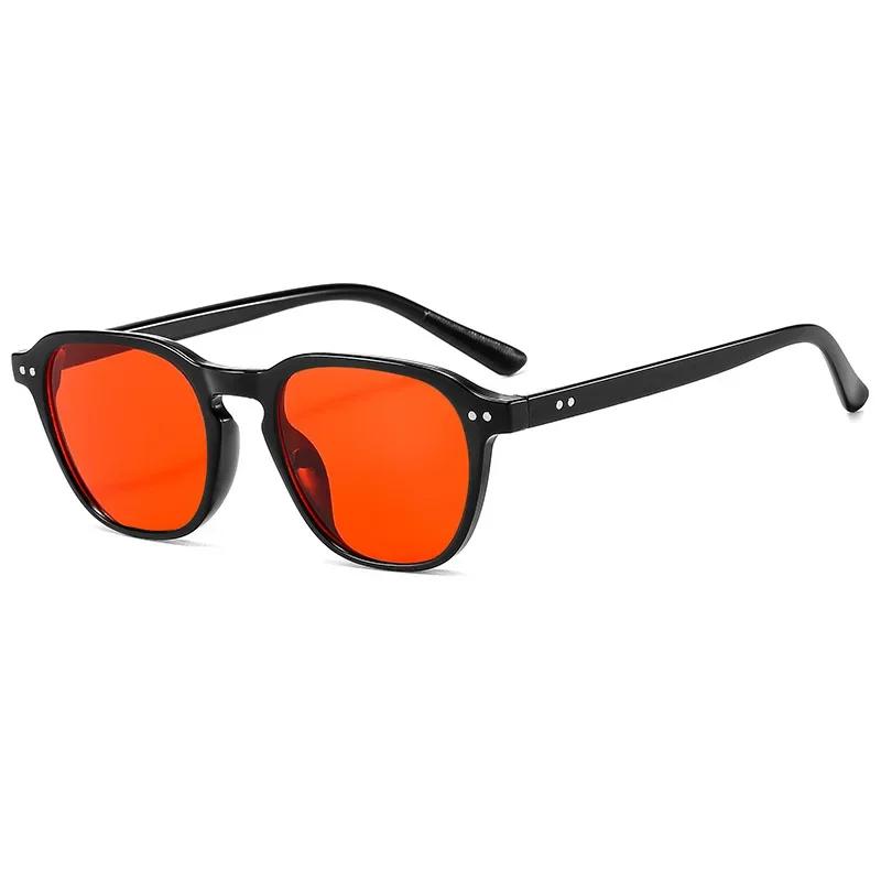 Mode carré rond lunettes De soleil hommes femmes marque concepteur rétro lunettes De soleil mâle fem