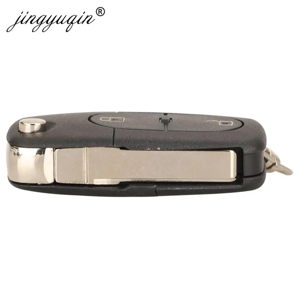 jingyuqin 4D 0837231 Clé télécommande R 433Mhz, puce ID48 pour Audi A3 A4 A6 A8 TT, clé de voiture p