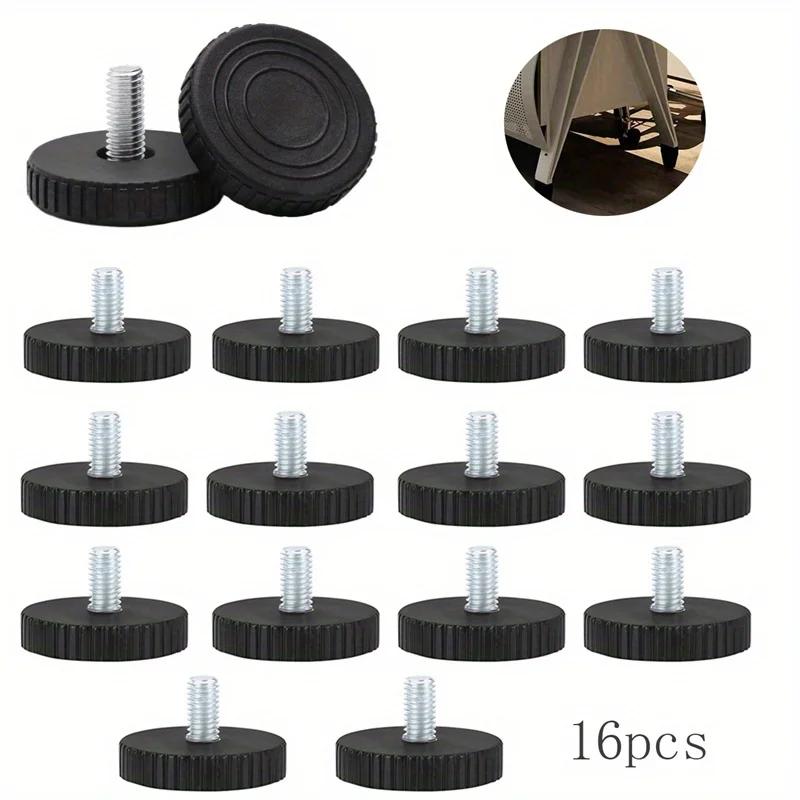 Pieds de Chaise Abati ables Réglables, 16 Pièces, Polymères de Meubles, Base à Vis, Protection de So