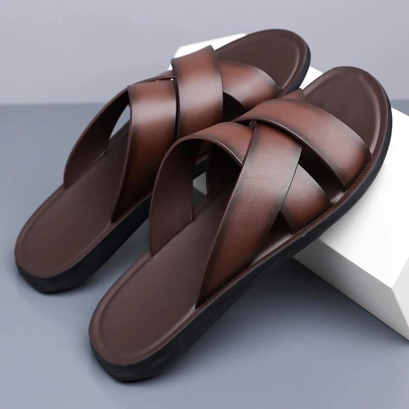 Chaussures d'été décontractées pour hommes, vente chaude, sandales élégantes pour hommes, demi-chaus