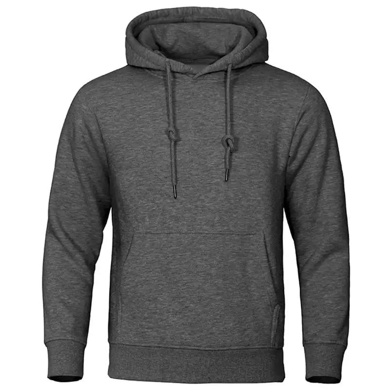 Automne hiver hommes polaire chaud hommes sweat décontracté couleur unie Streetwear pulls Sport écol