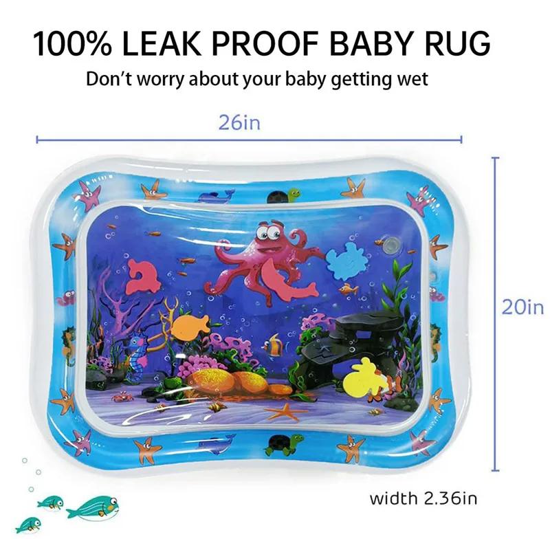 Tapis de jeu d'eau gonflable pour bébé - Coussin PVC temps du ventre et éducation précoce