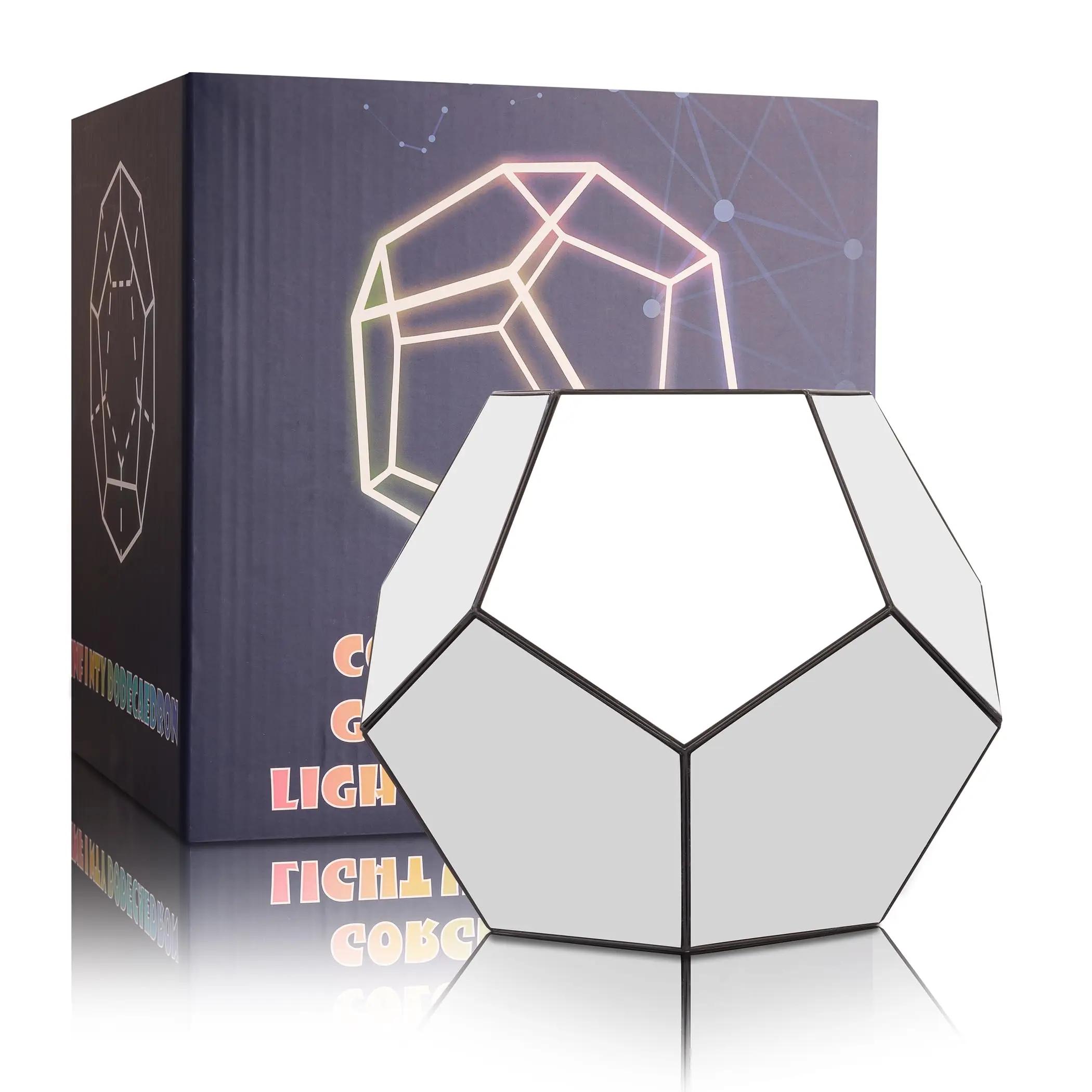 Lampe de nuit LED géométrique épurée, décoration créative pour la maison, cadeaux d'anniversaire, lu