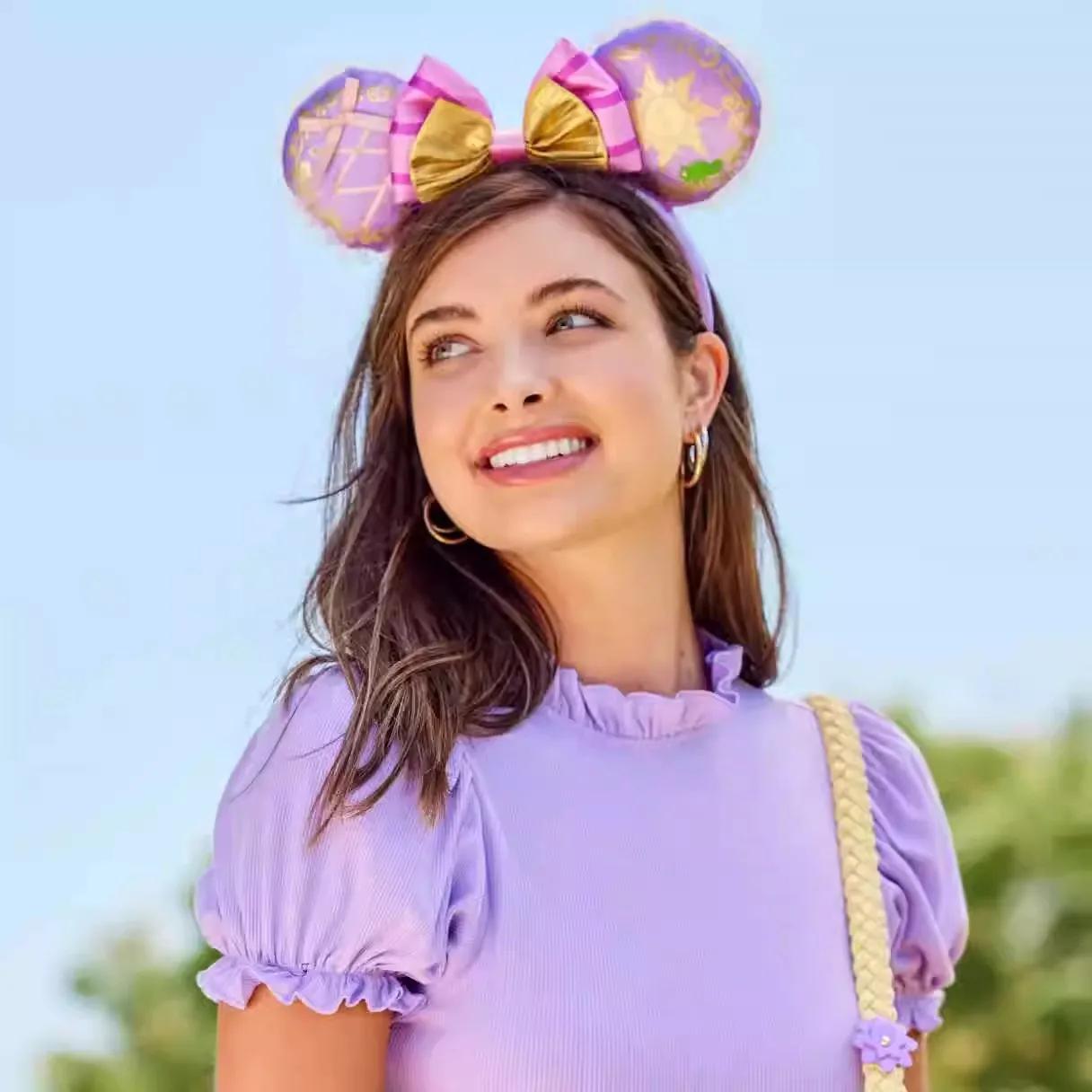 Bandeau princesse Disney Seris Mickey Mouse, oreilles Disney Minnie, couvre-chef en cuir PU, jouets