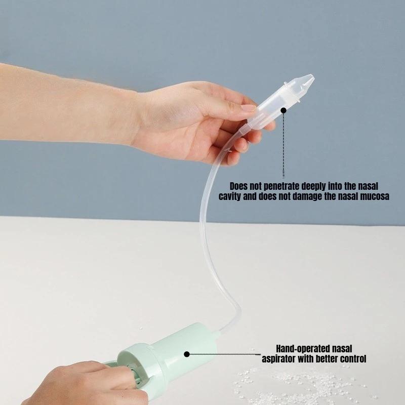 Aspirateur nasal pour bébé, pompe manuelle puissante, nettoyeur de nez sûr et confortable pour les n