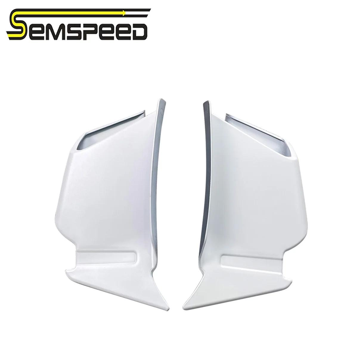 SEMSPEED-Couvercle d'embout d'aile de carénage pneumatique côté droit, protecteur en plastique ABS,