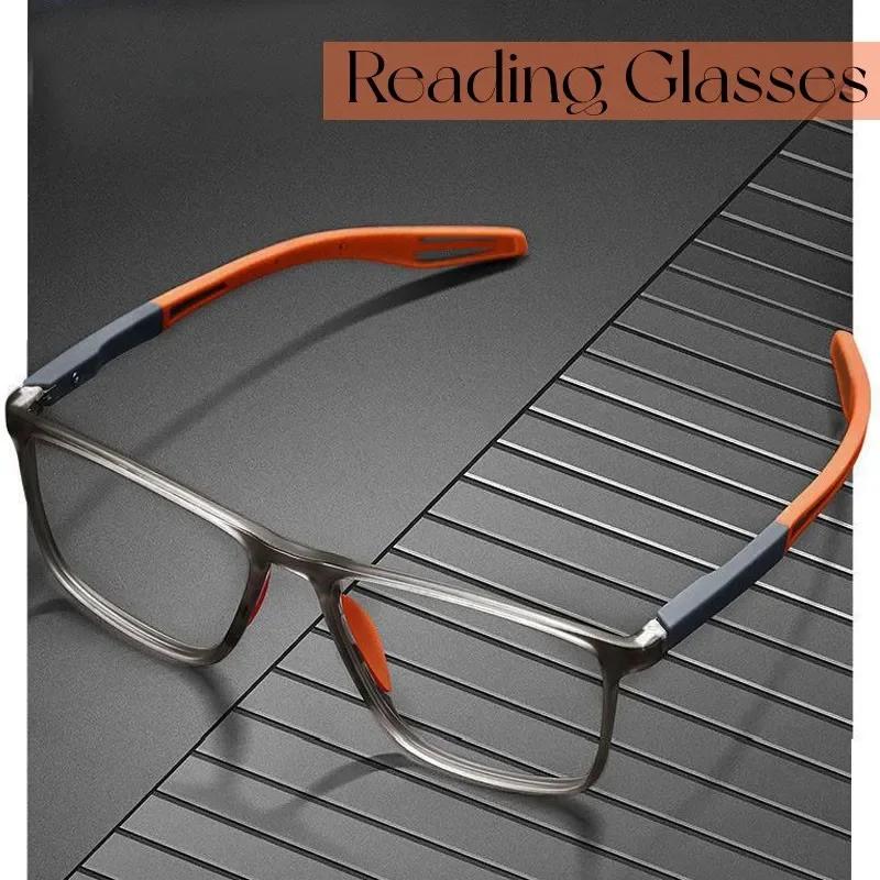 Lunettes de lecture anti-lumière bleue pour hommes et femmes, lunettes de sport ultralégères, lunett
