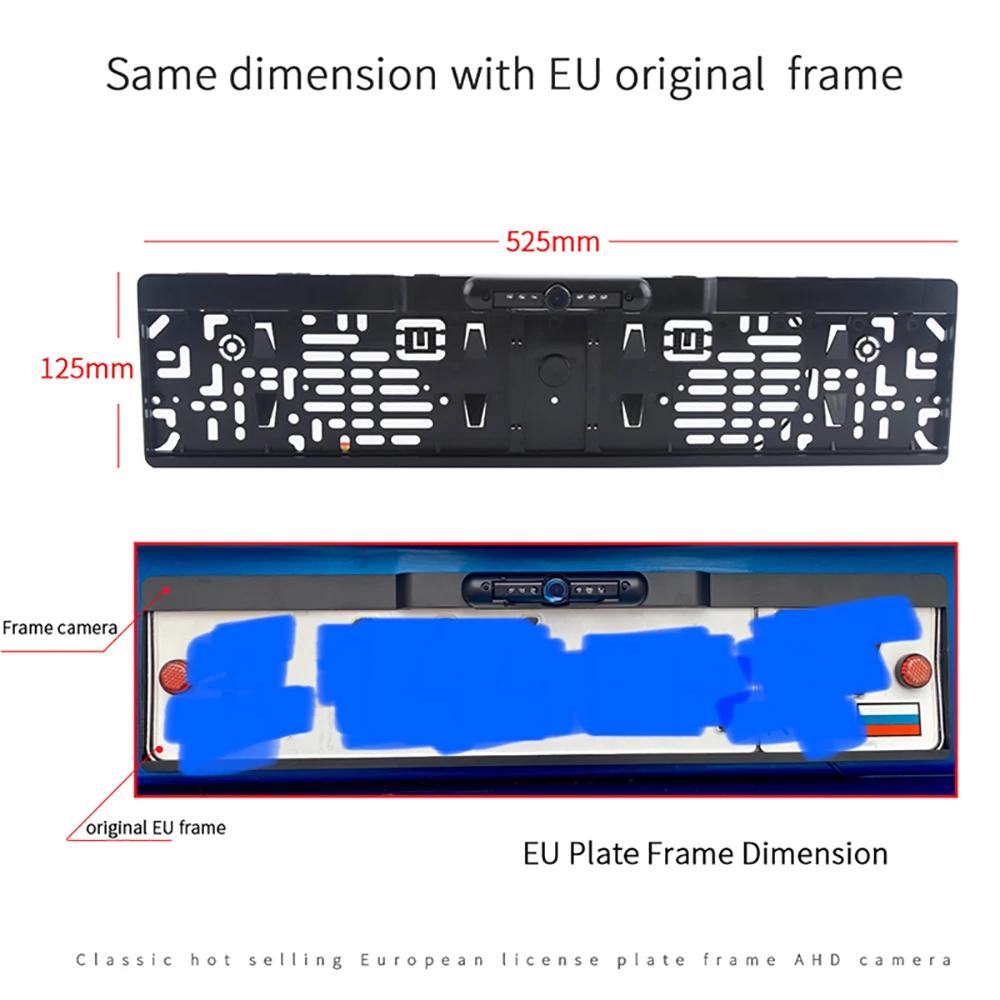Caméras de recul pour véhicules européens avec plaque de fixation facile à installer et étanches