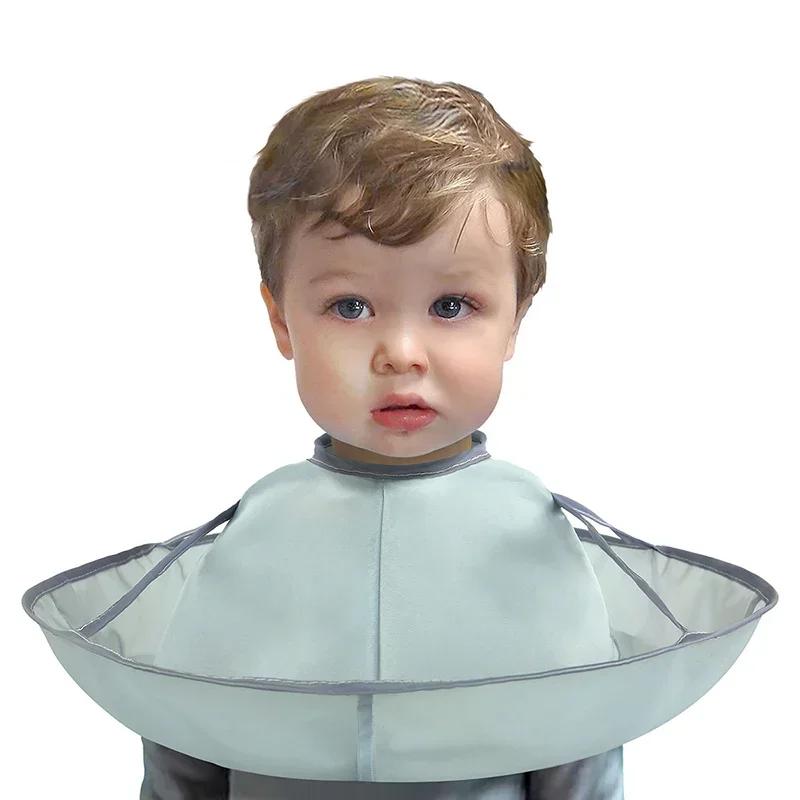 Cape de coupe de cheveux pour enfants, réutilisable, pour barbier, outils, capture de cheveux pliabl