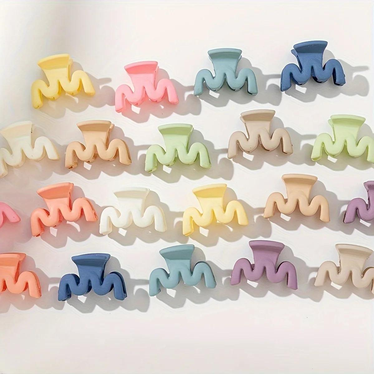 Pinces à cheveux creuses mates de couleur unie, Barrettes de capture de couleur bonbon, accessoires