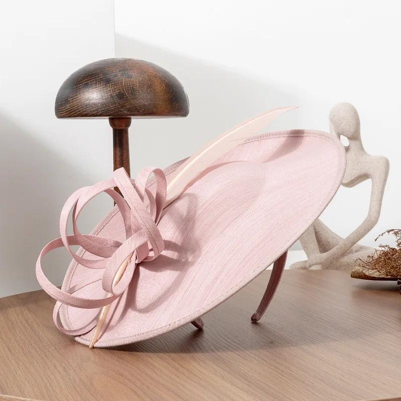 Marque qualité 2025 grandes plumes Fascinator bandeaux pour femmes printemps course de chevaux Cockt