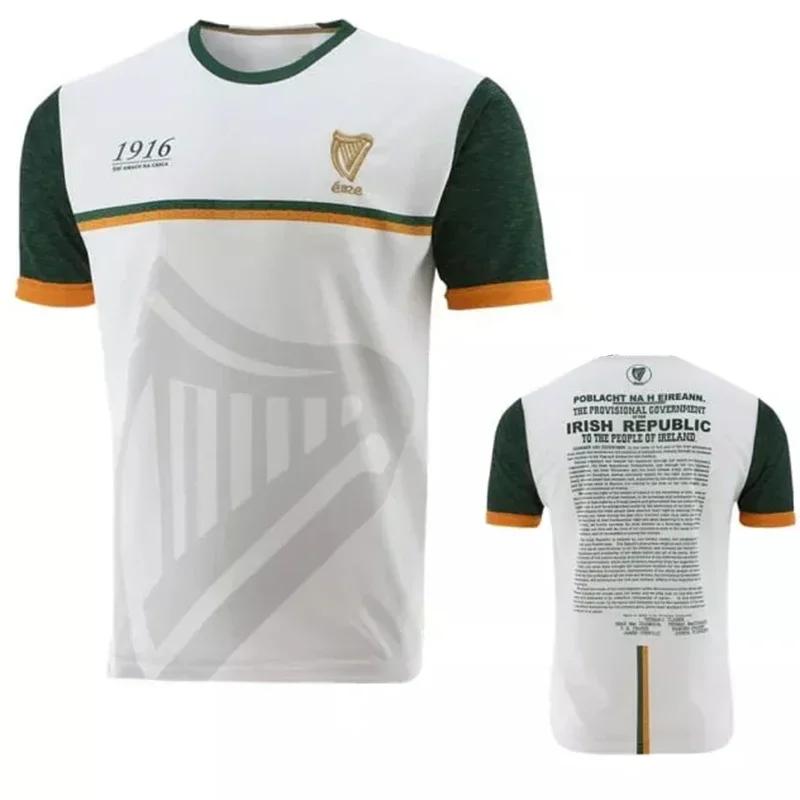 1916 maillot de commémoration 3D imprimé sport Football T-Shirt Collins maillot de commémoration Irl