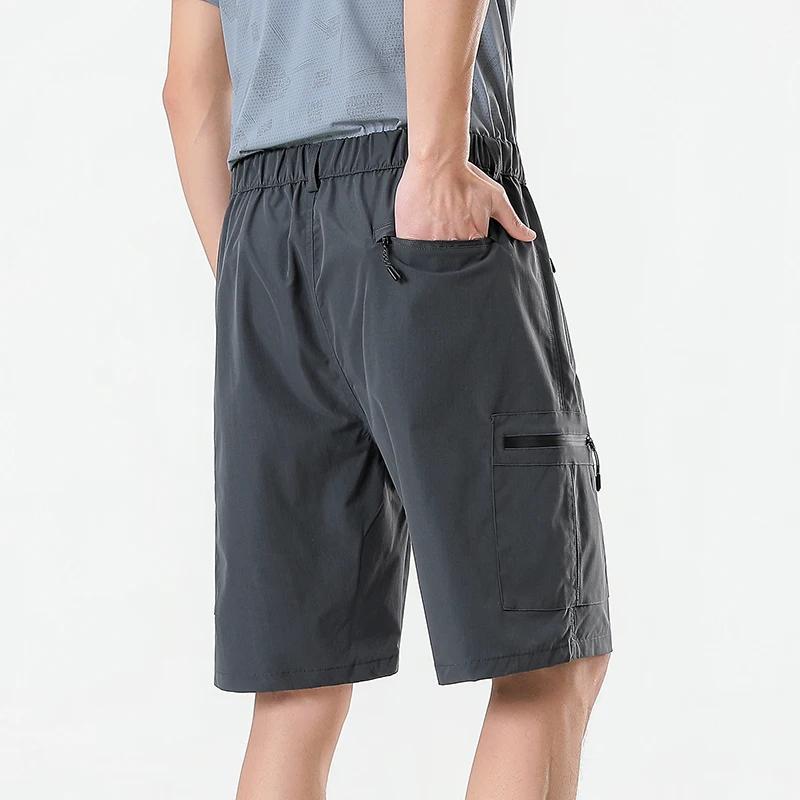 Shorts cargo pour hommes, pantalon court à poches zippées, séchage rapide, pour l'été, la randonnée,