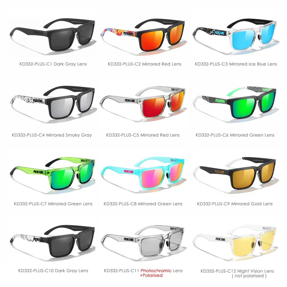 KDEAM grande taille lunettes de soleil de pêche hommes 64mm largeur plus grande taille lunettes de s