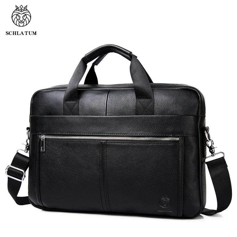 SCHLATUM porte-documents en cuir véritable dur pour hommes sacs à main de luxe porte-documents pour
