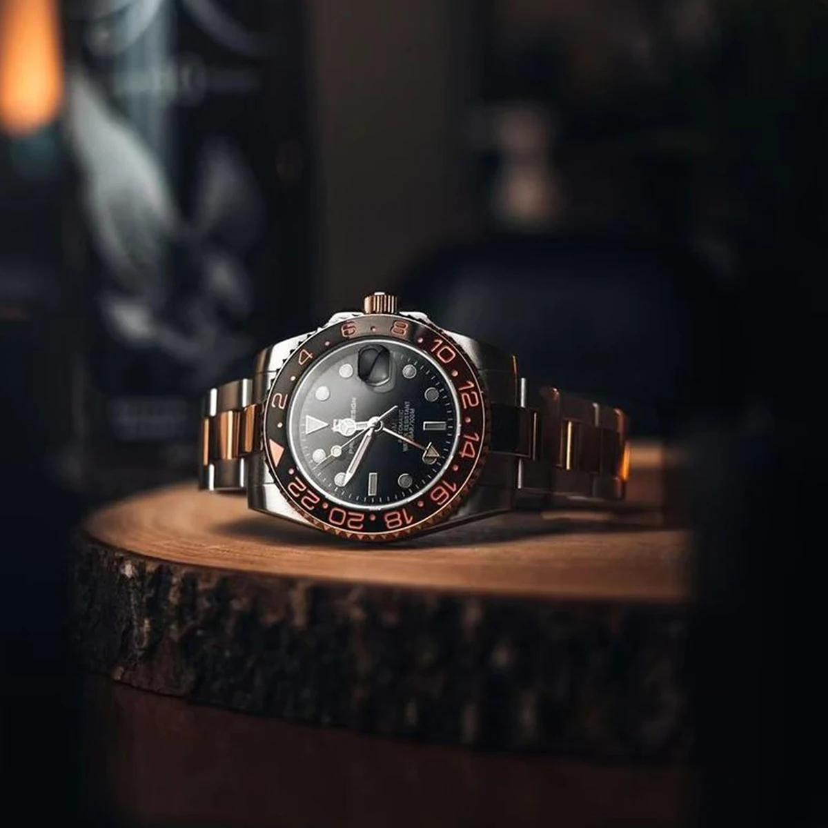 Nouvelle montre automatique PAGANI DESIGN GMT 1662, 40 mm, montre-bracelet pour homme, marque haut d