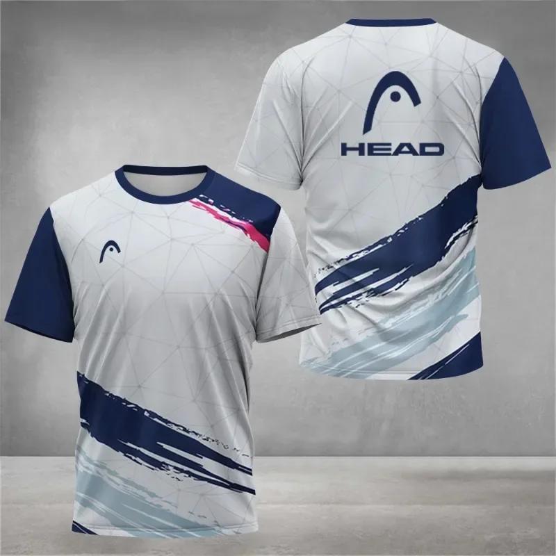 Nouveau T-shirt respirant pour homme 2026 – Maillot de badminton et tennis de table d'extérieur à co
