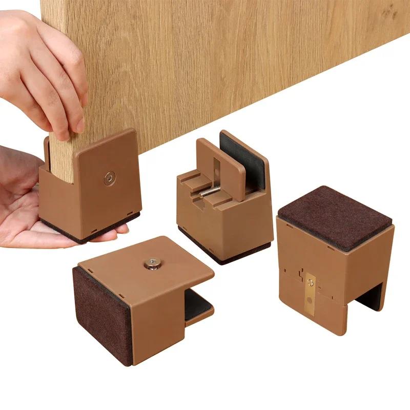 4 pièces pieds de chaise réglables Riser vis pince 2 4 pouces hauteur robuste canapé Tables lit meub