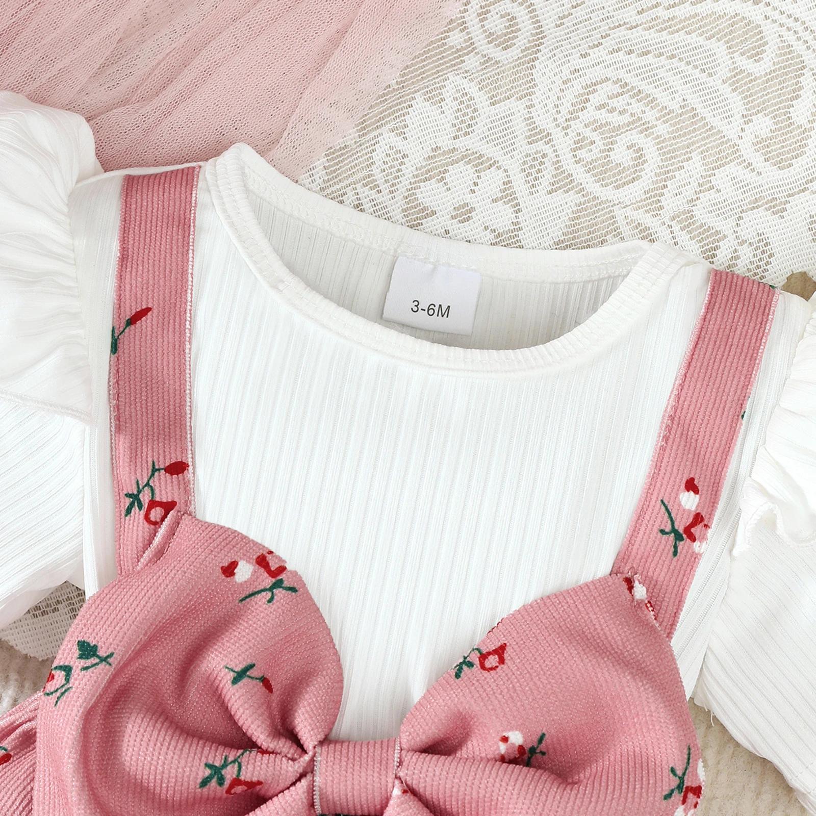 2 pièces/ensemble bébé fille robe petit Floral grand nœud été, robe + bandeau ensemble adapté pour 0
