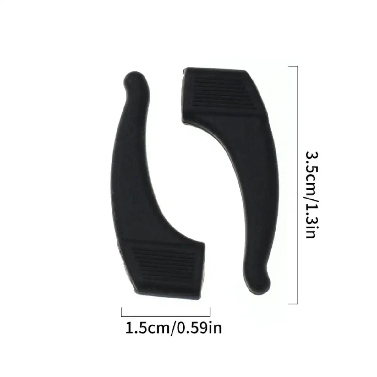 Poignée d'oreille antidérapante en Silicone, 10/20 pièces, pour lunettes, jambe, crochet d'oreille,
