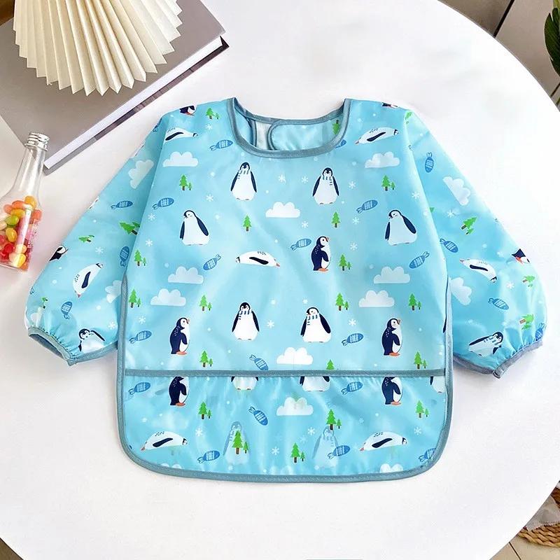 Bavoirs pour bébés de 0 à 3 ans, mignon, coloré, dessin animé, imperméable, pour manger, enfants, de