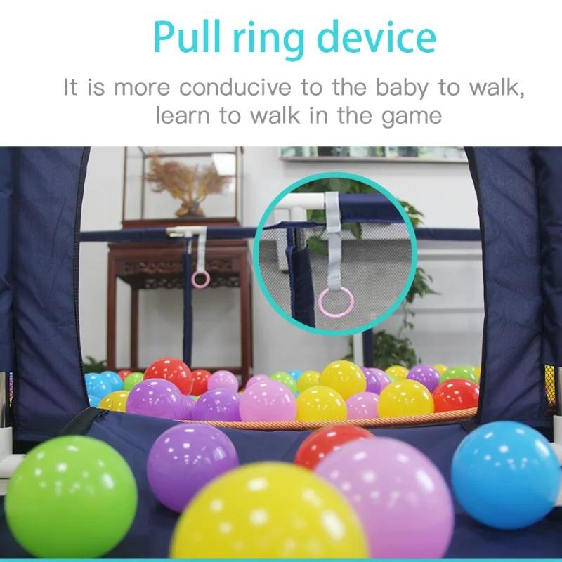 Parcs pour bébé avec anneaux de traction, aire de jeux intérieure pour bébé, balles pour enfants, cl