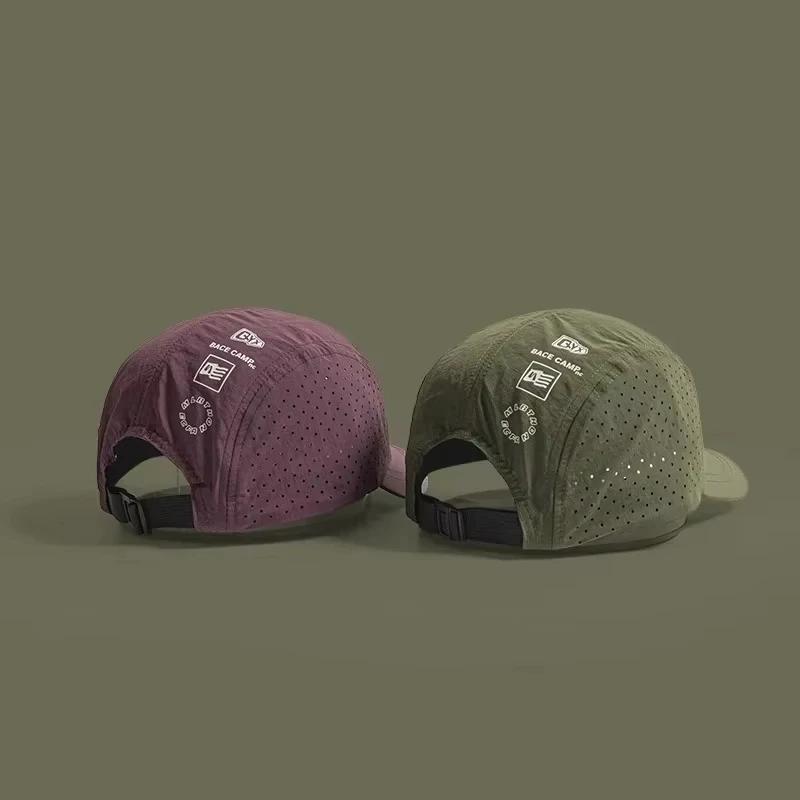 Casquette de baseball unisexe respirante 1 pièce, casquette de golf respirante coupe-vent pour campi