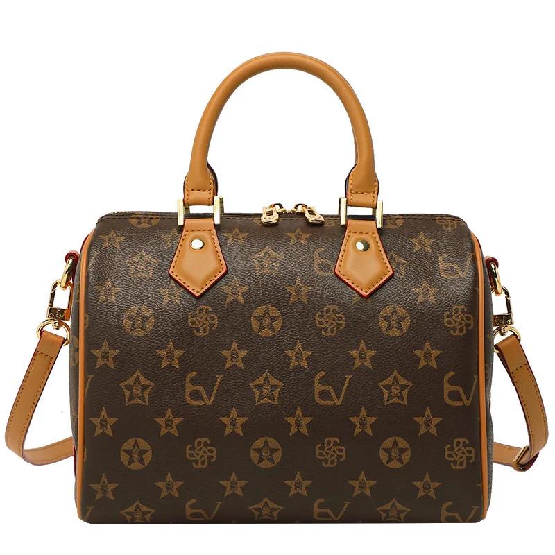 Sac à langer Designer Paris Letter Logo pour femme, élégant sac fourre-tout en cuir vintage avec ban