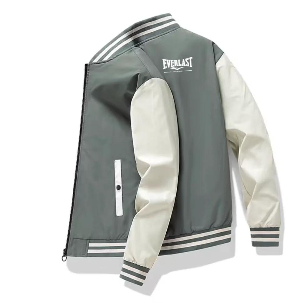 Veste décontractée pour homme avec imprimé, couleurs tendance printemps-automne, style baseball, nou