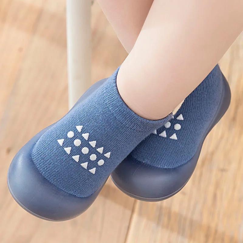 Chaussures d'été antidérapantes et respirantes en coton peigné pour enfants, chaussures à semelle so