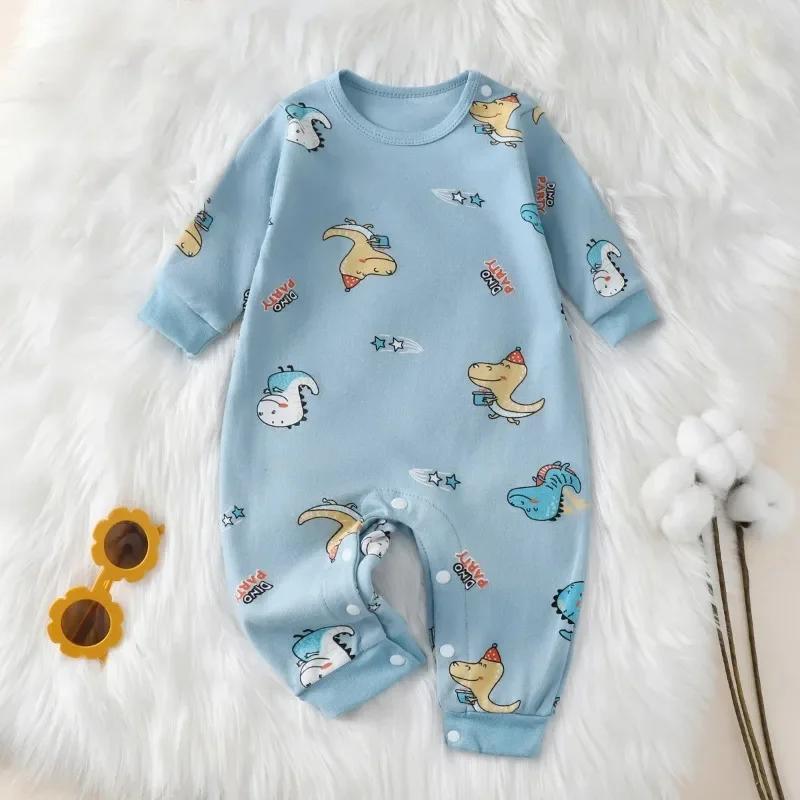 Barboteuse pour nouveau-né, 100% coton, pour fille et garçon de 0 à 18 mois, mignon, manches longues
