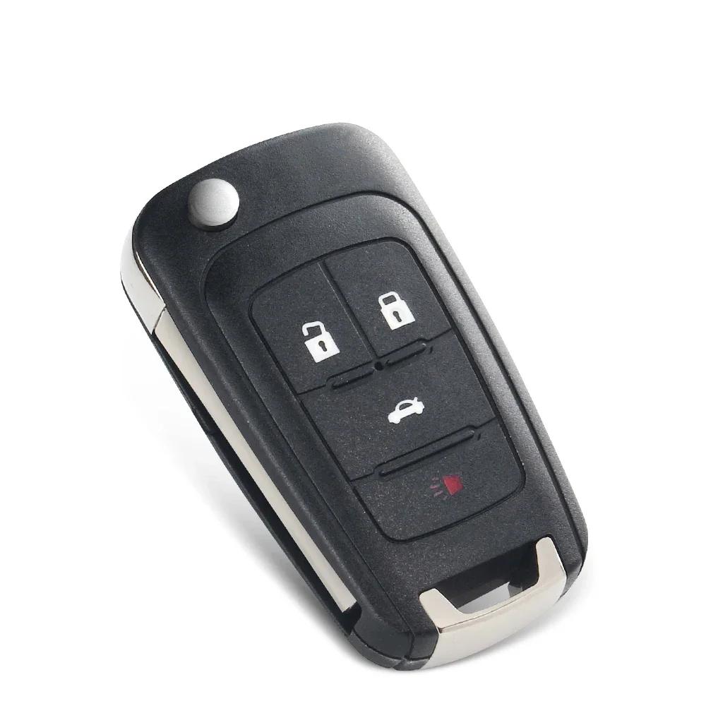 KEYYOU – coque de clé télécommande pliante, 10 pièces, pour Chevrolet Cruze Epica Lova Camaro Impala