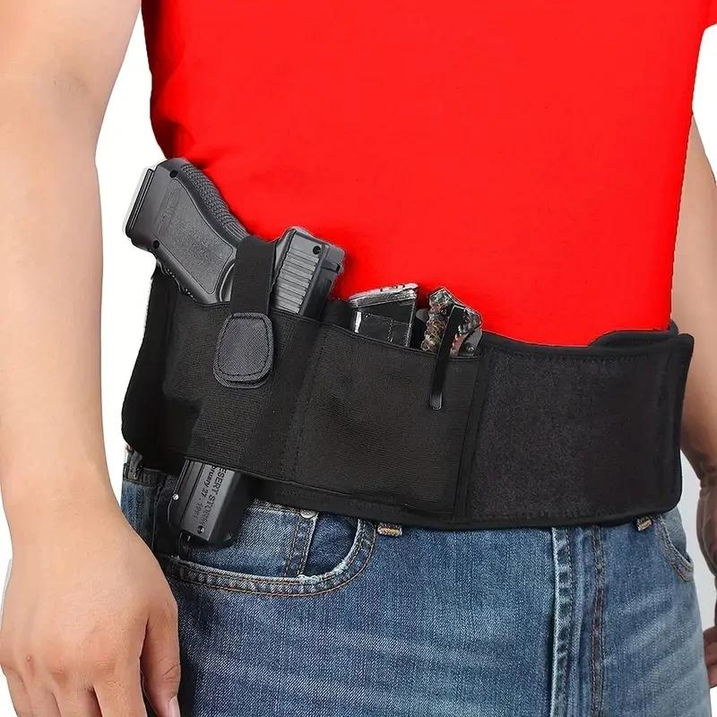 Ceinture de taille tactique pour hommes, pour transport dissimulé, étui pour pistolet de chasse/Fitn