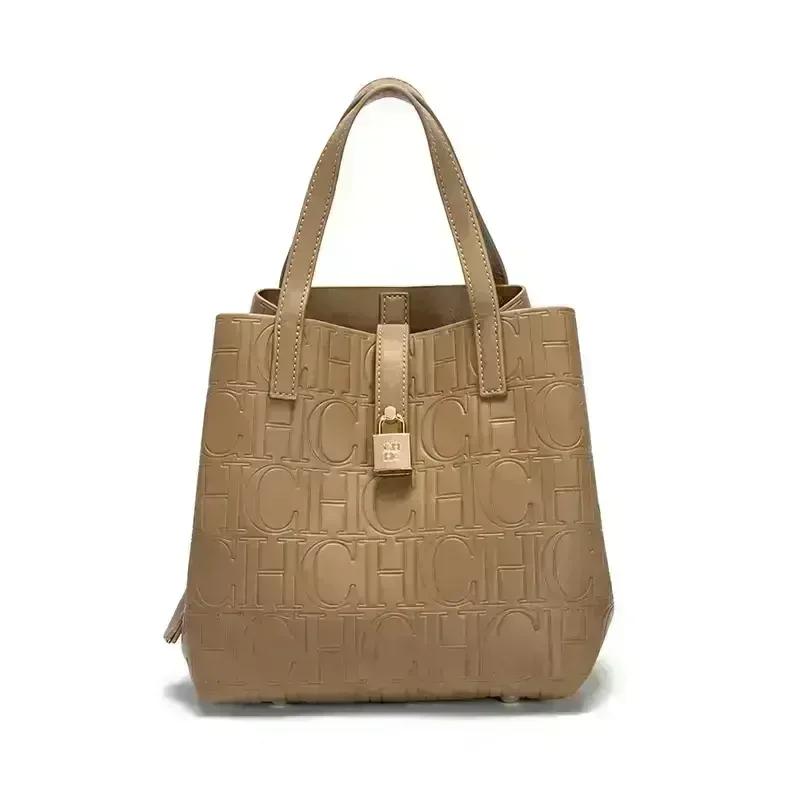 CH – sac à main de grande capacité pour femmes, sac à main avec éléments de lettres, sac à bandouliè