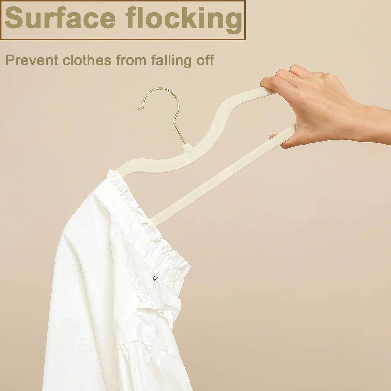 Cintre en plastique antidérapant à col court pour chambre à coucher, 10 pièces, support pour pantalo