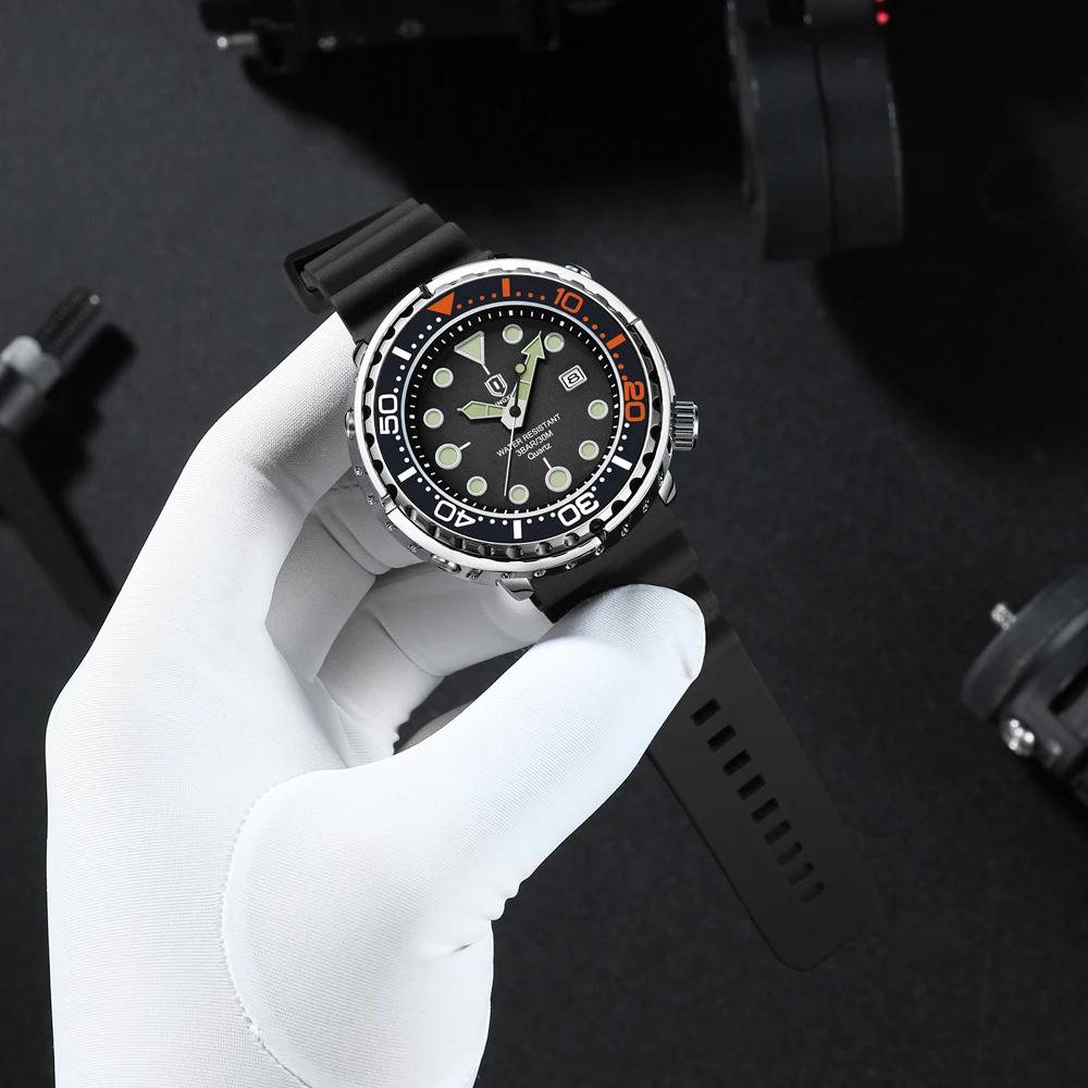QINGXIYA – montre de sport à Quartz pour hommes, bracelet en Silicone, étanche, lumineuse, avec Date