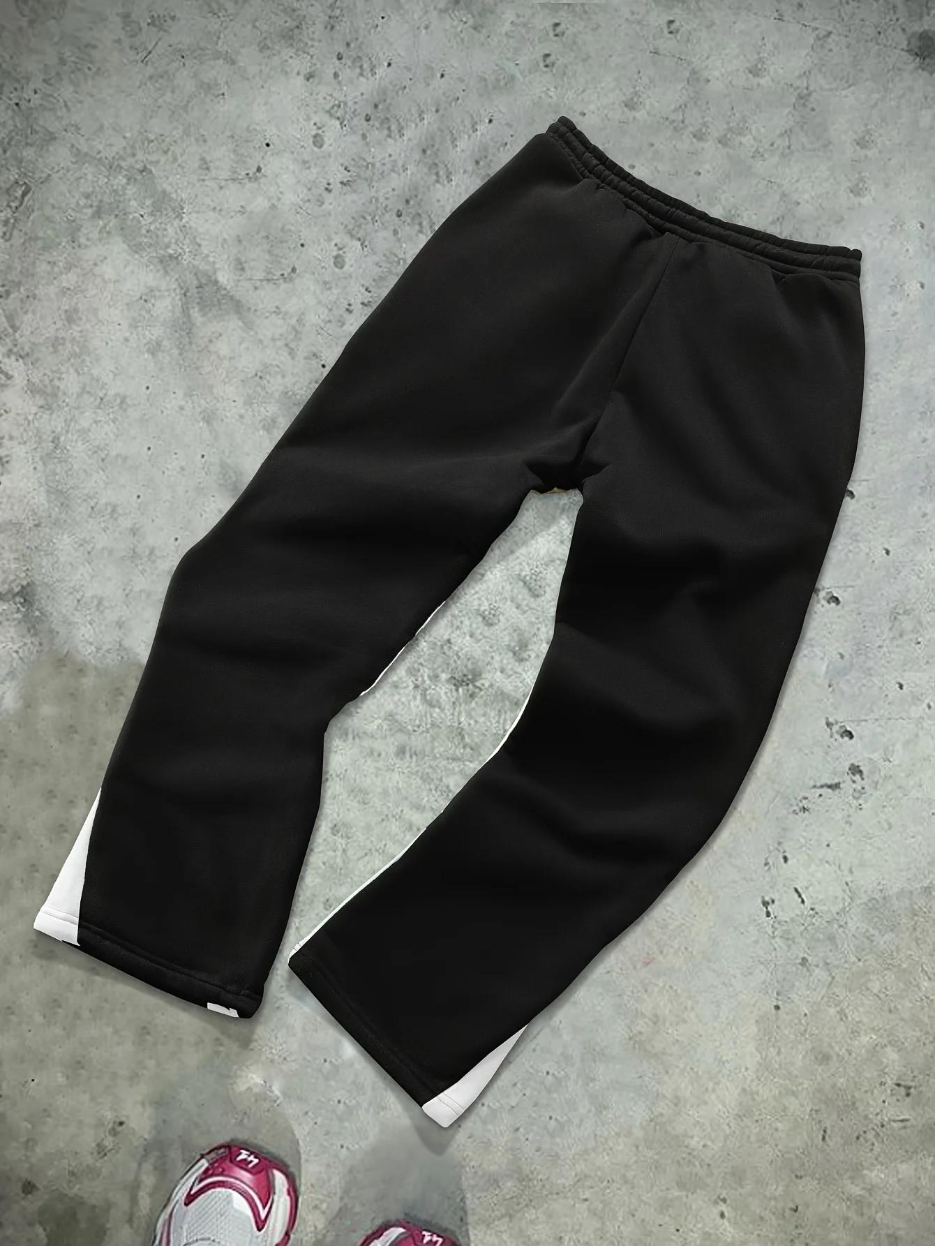 Pantalon de survêtement décontracté pour hommes, Style de rue, tendance, imprimé croisé, à la mode,
